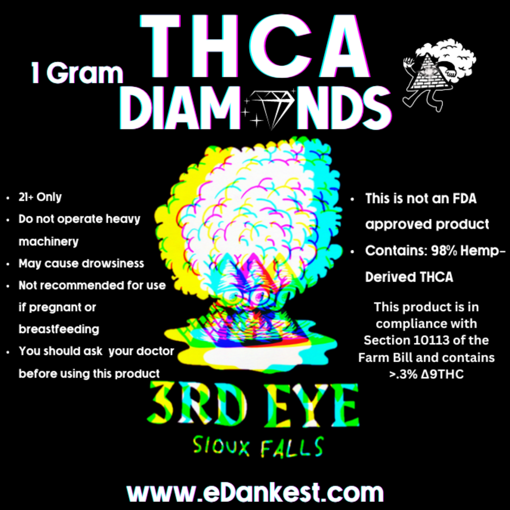 3rd Eye 3rd Eye THCA Diamonds (5 Grams)
