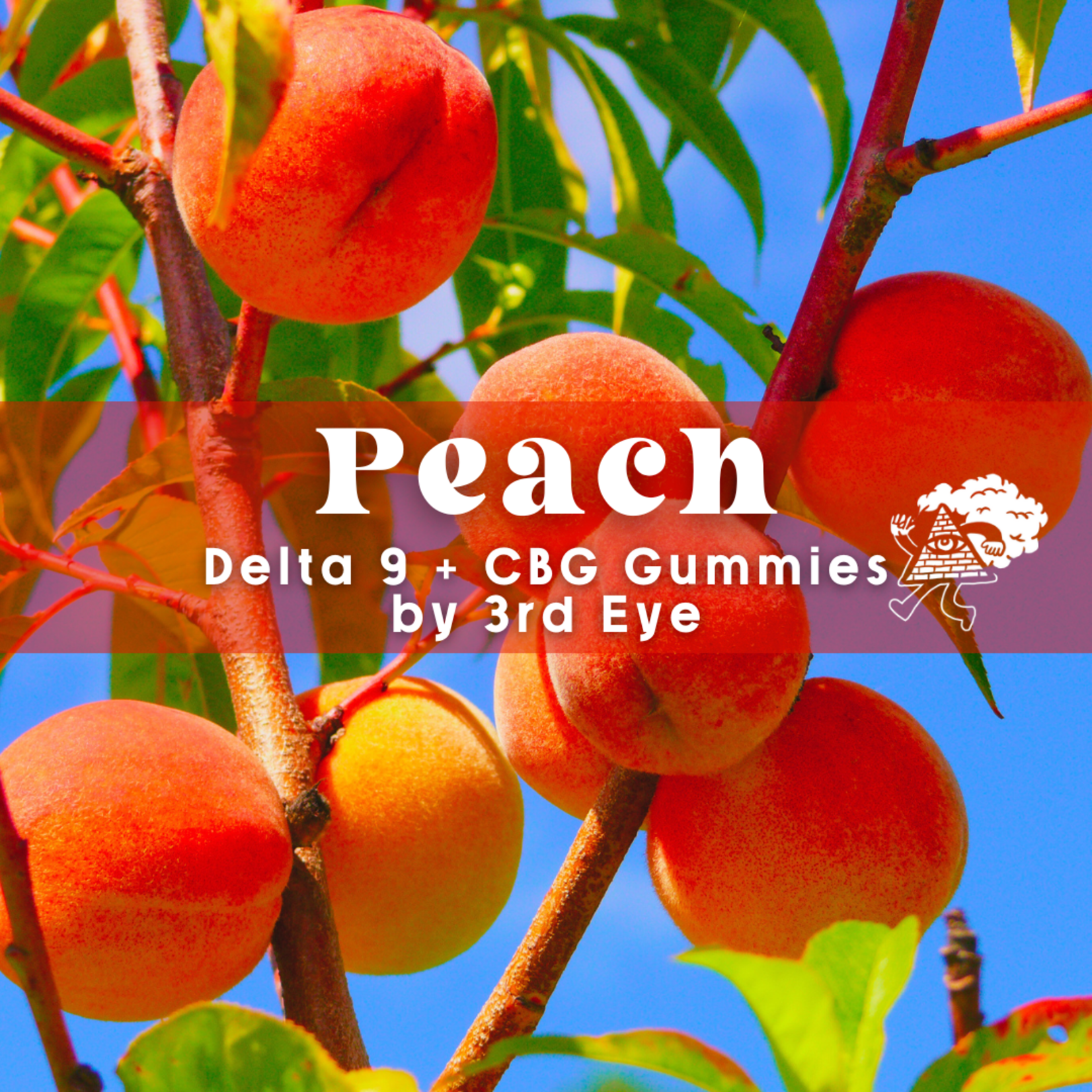 3rd Eye 3rd Eye Delta 9 + CBG Gummies - Peach