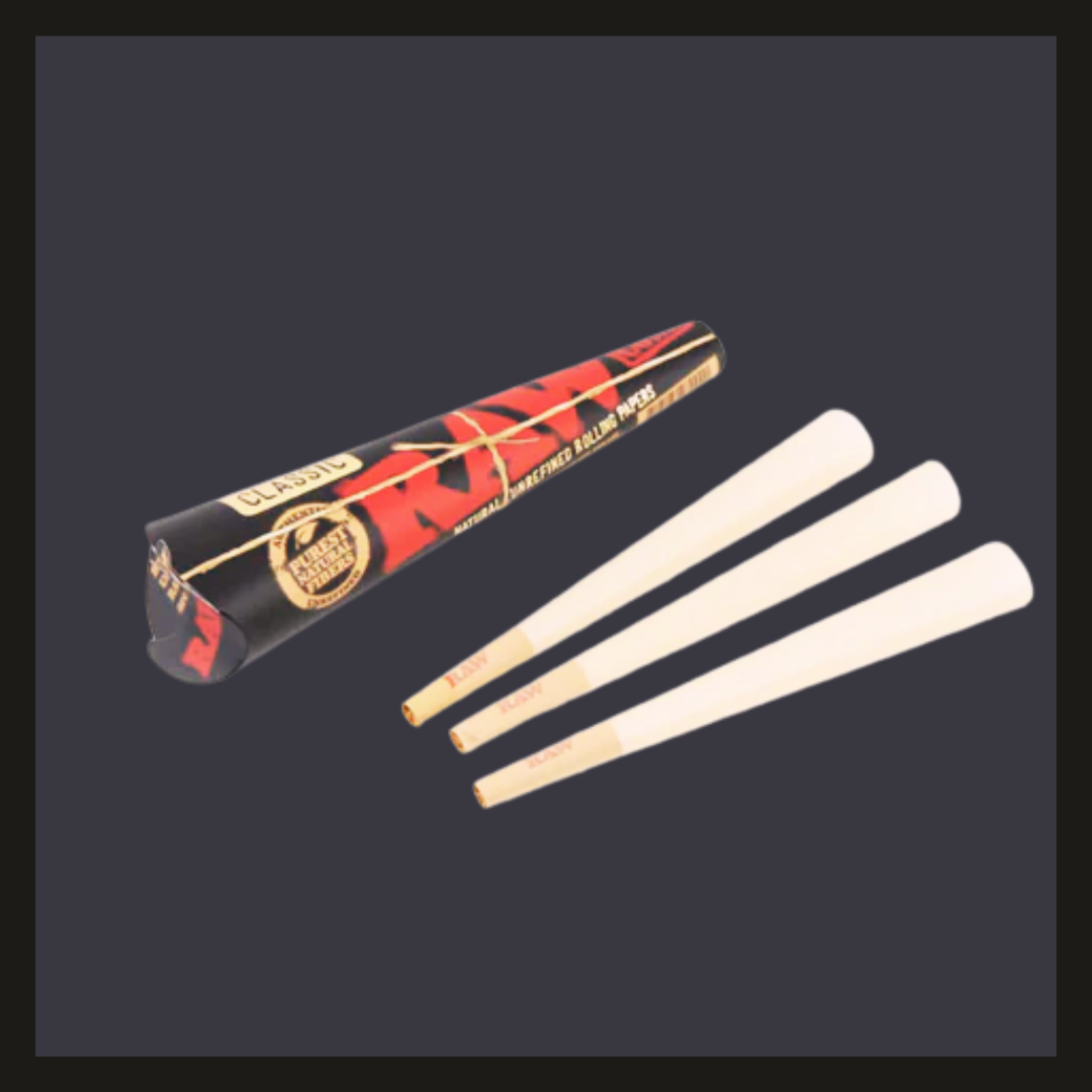 RAW RAW Black Classic King Size Cones - 3 Pack