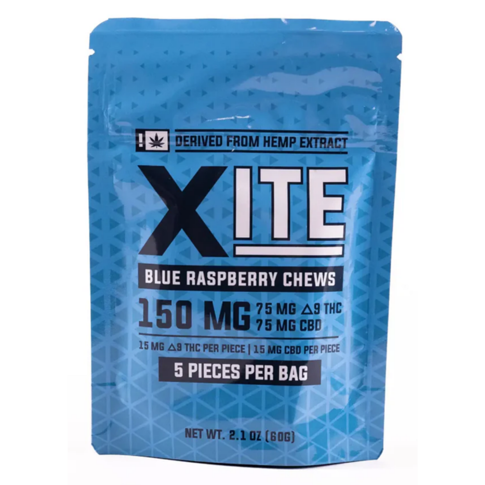 Xite Xite Blue Raspberry Chew (15mg D9 + 15mg CBD) - 5 Pack