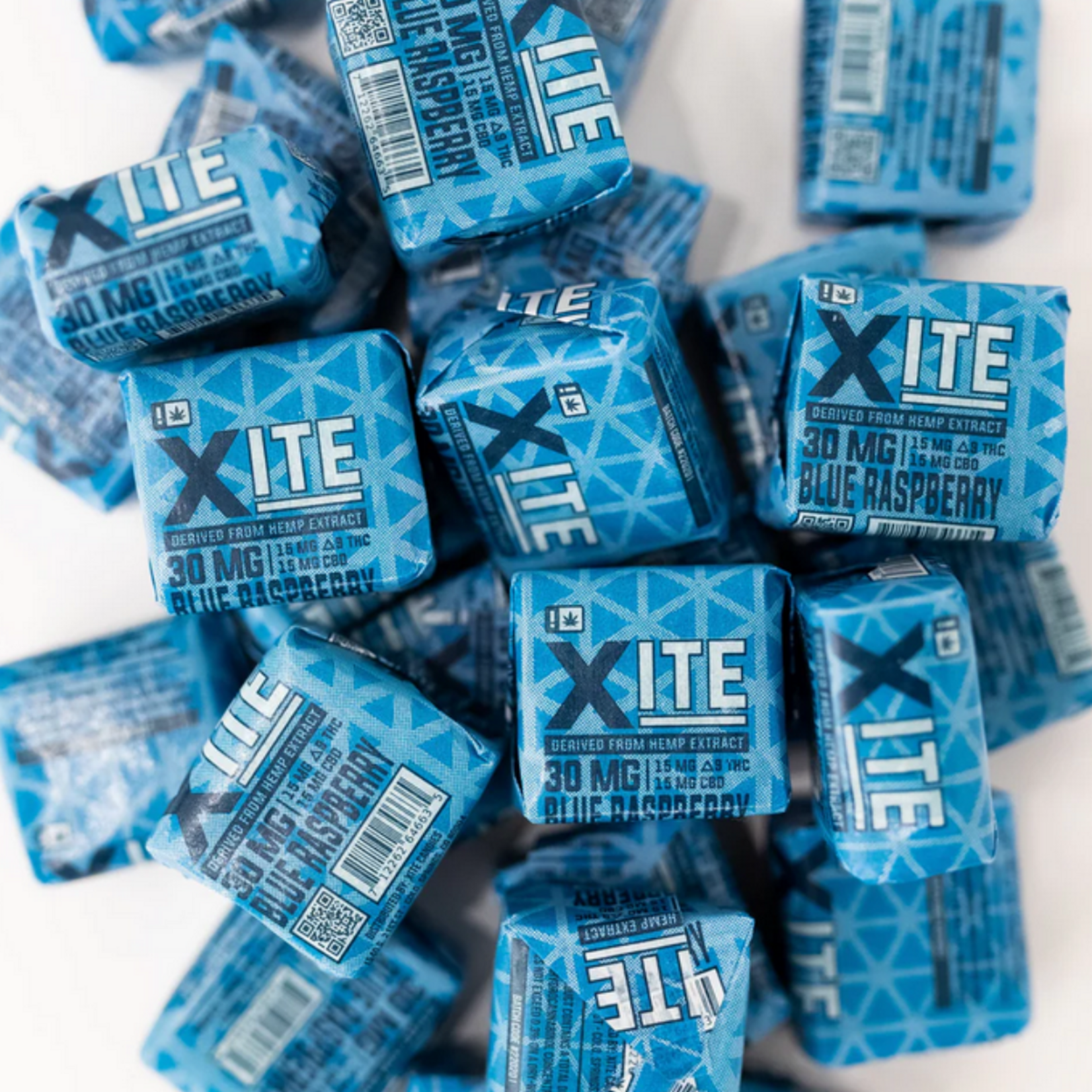 Xite Xite Blue Raspberry Chew (15mg D9 + 15mg CBD) - 5 Pack