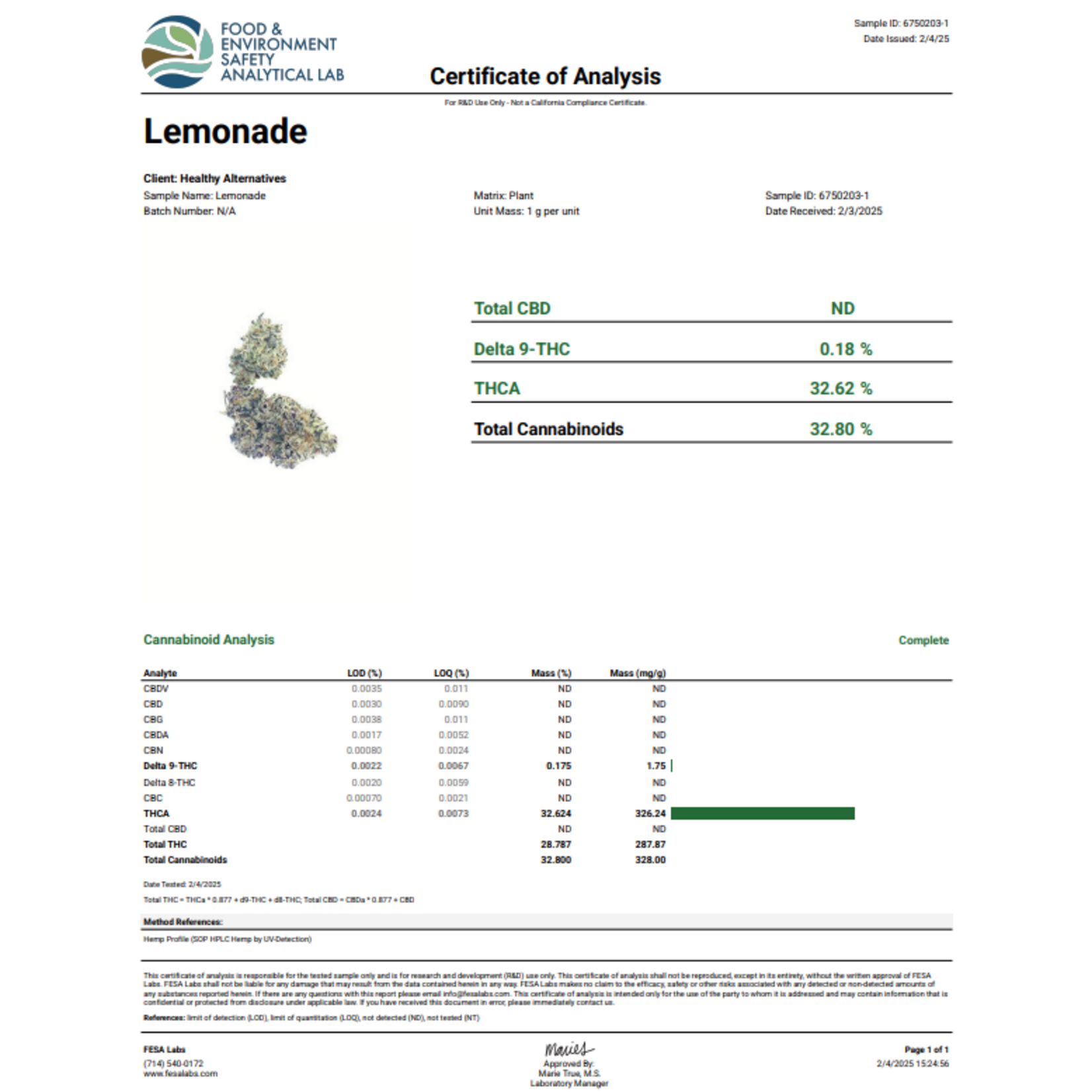 3rd Eye 3rd Eye THCA Flower - Lemonade (Sativa)