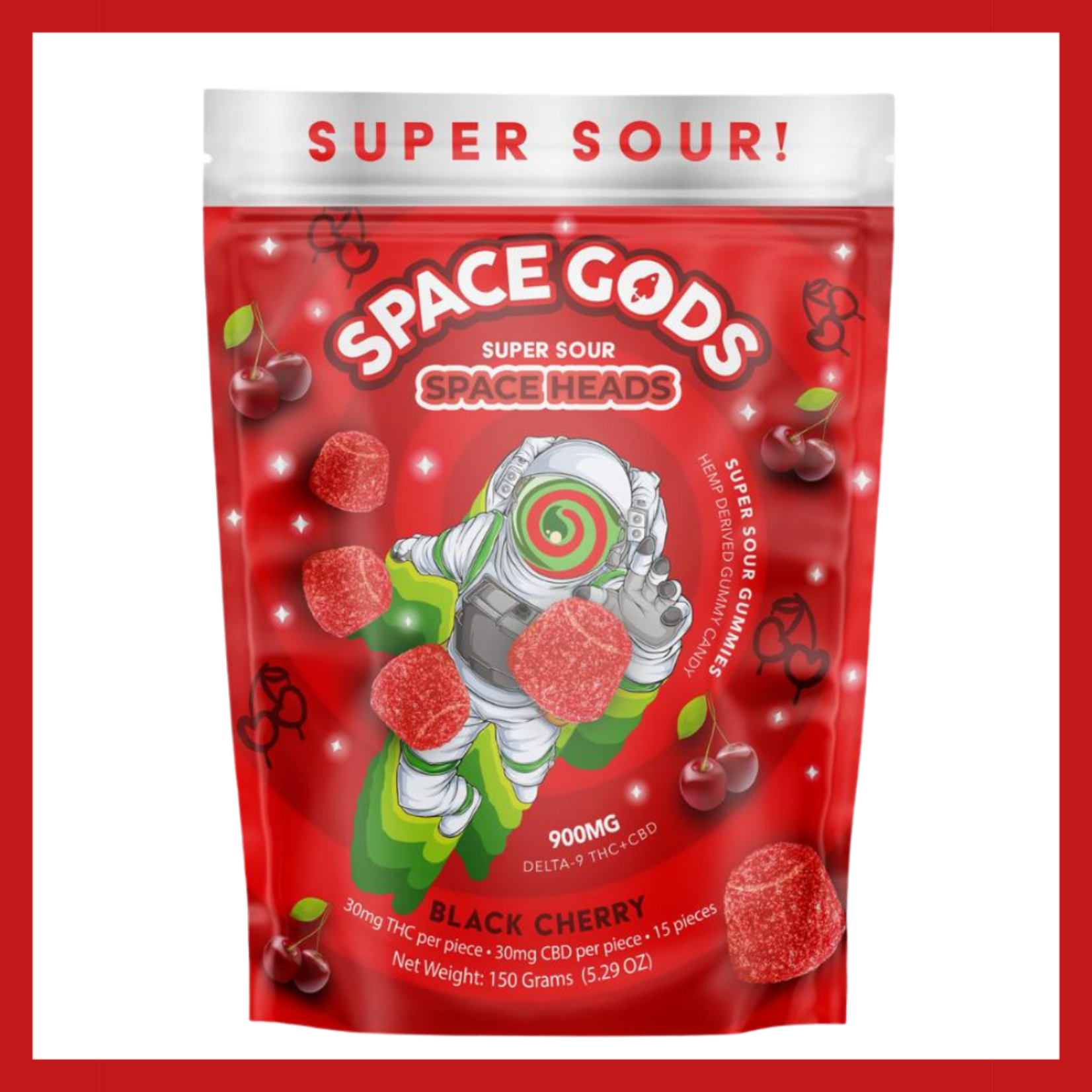 Space Gods Gummies (450mg D9 + 450mg CBD)