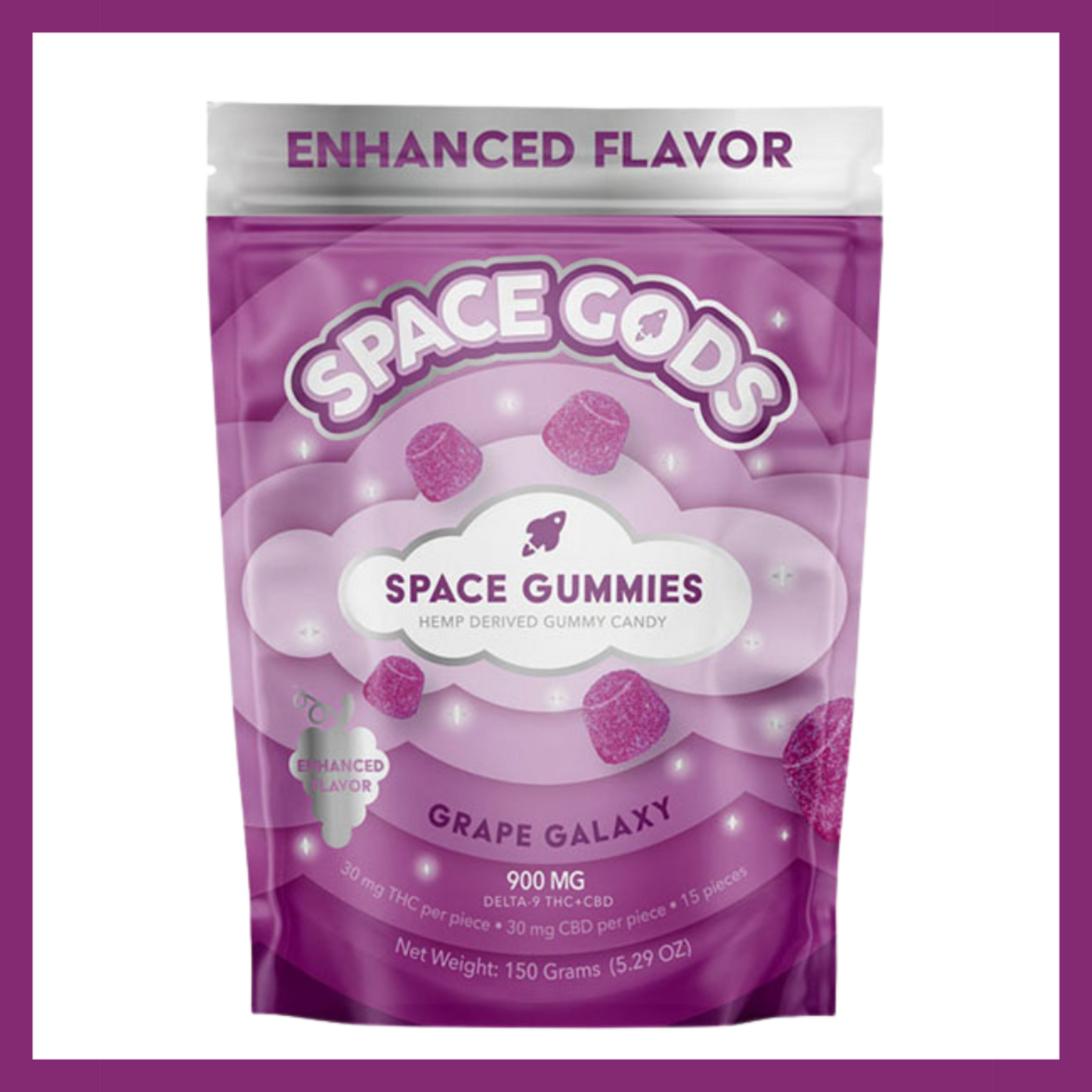 Space Gods Gummies (450mg D9 + 450mg CBD)