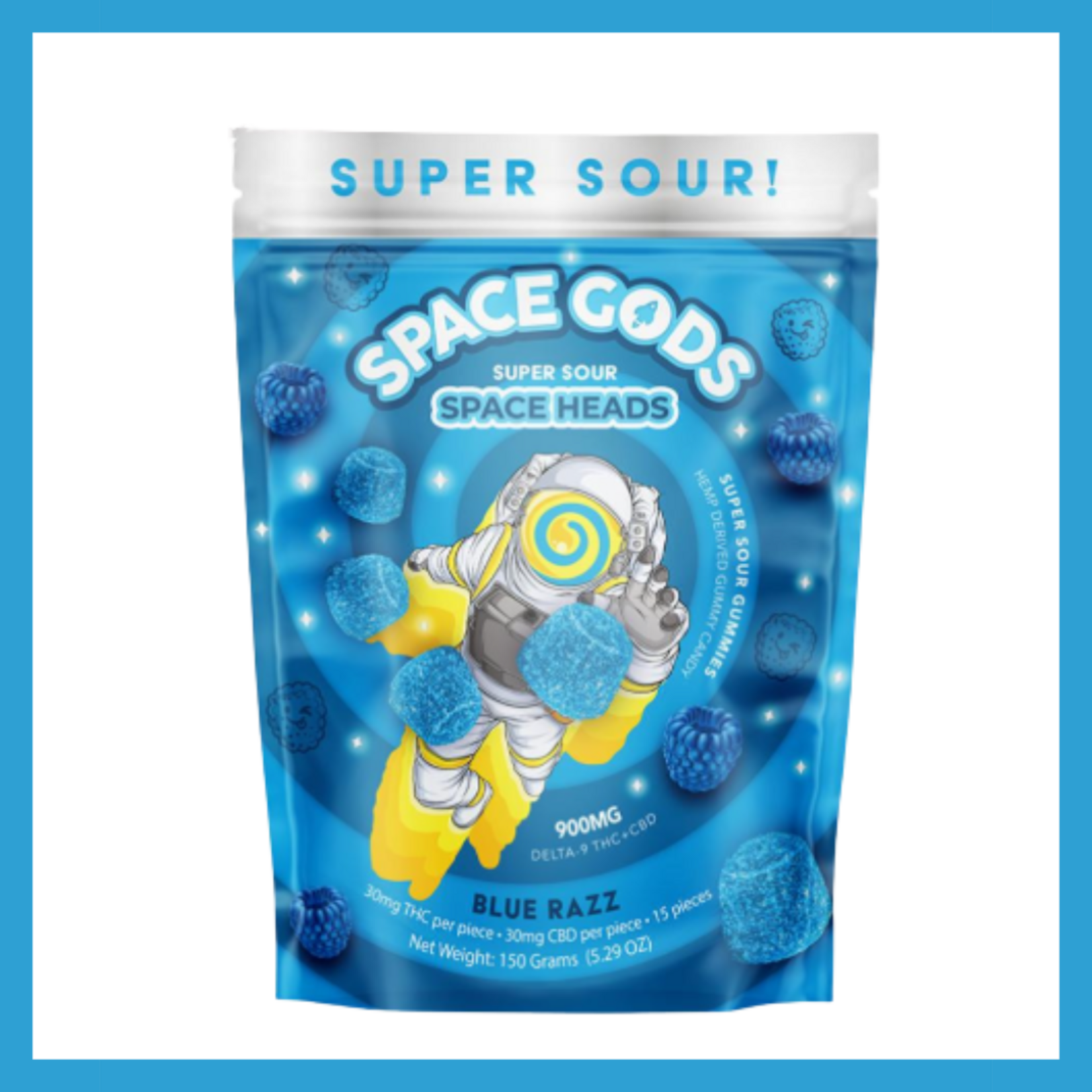 Space Gods Gummies (450mg D9 + 450mg CBD)