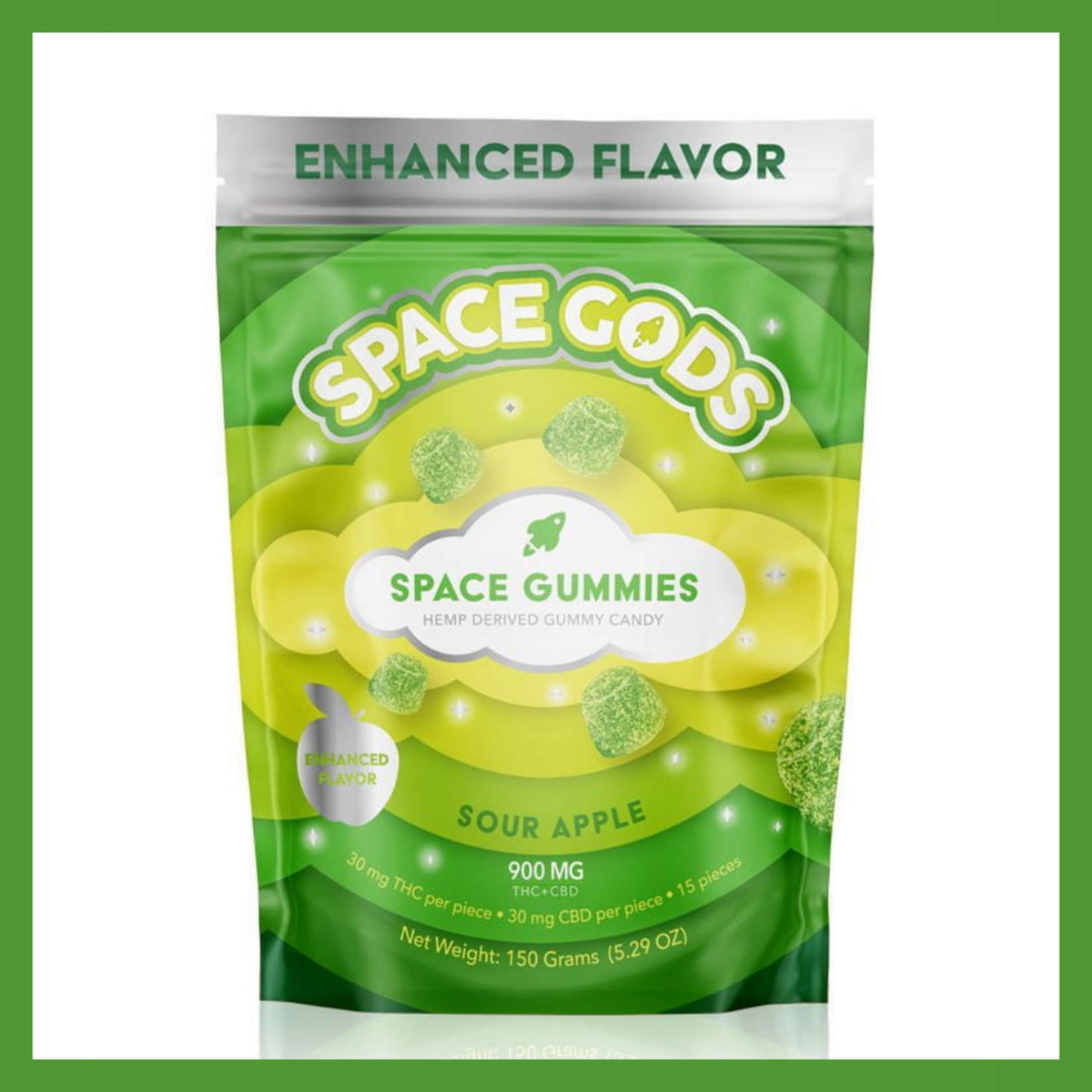 Space Gods Gummies (450mg D9 + 450mg CBD)