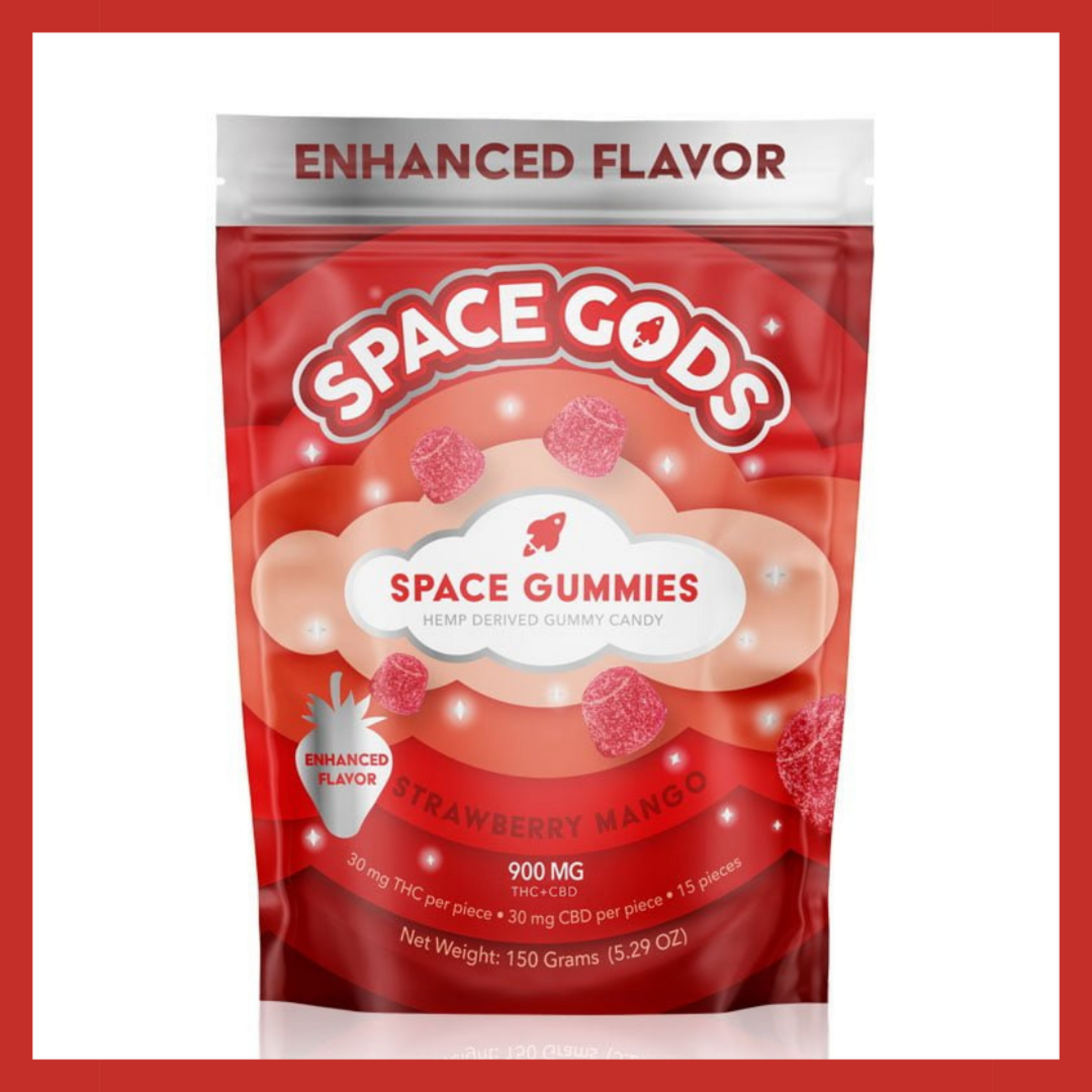 Space Gods Gummies (450mg D9 + 450mg CBD)