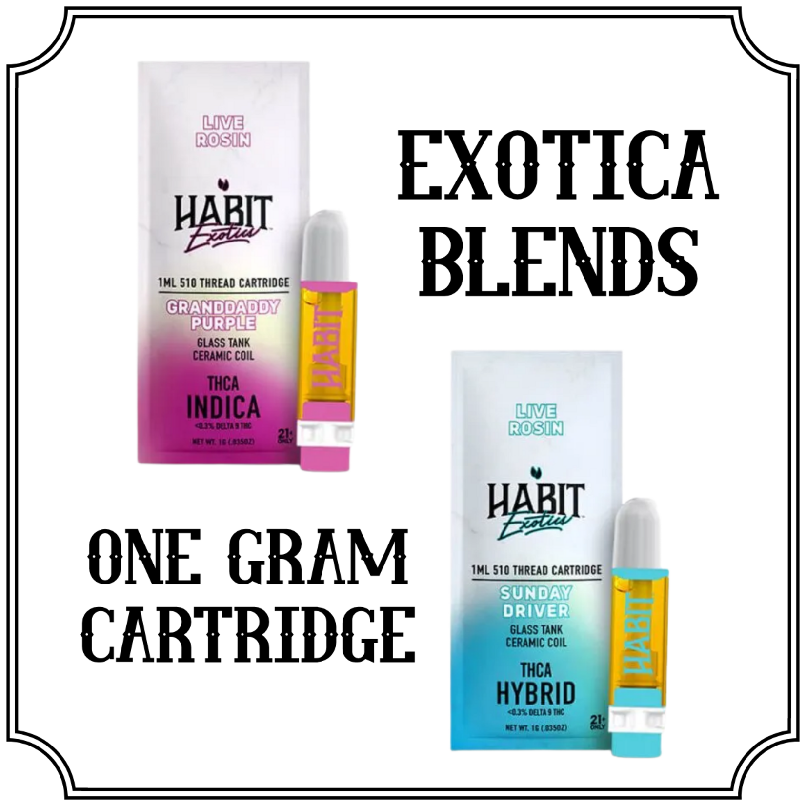 Habit Habit Exotics Exotica 1 Gram Cartridge