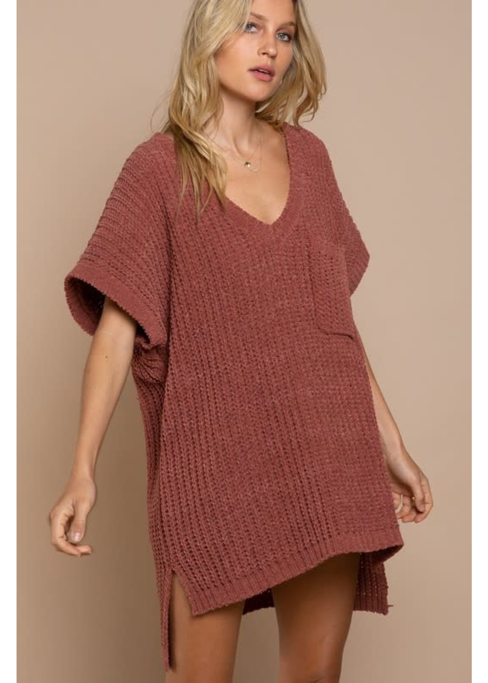 Chenille Side Slit Sweater