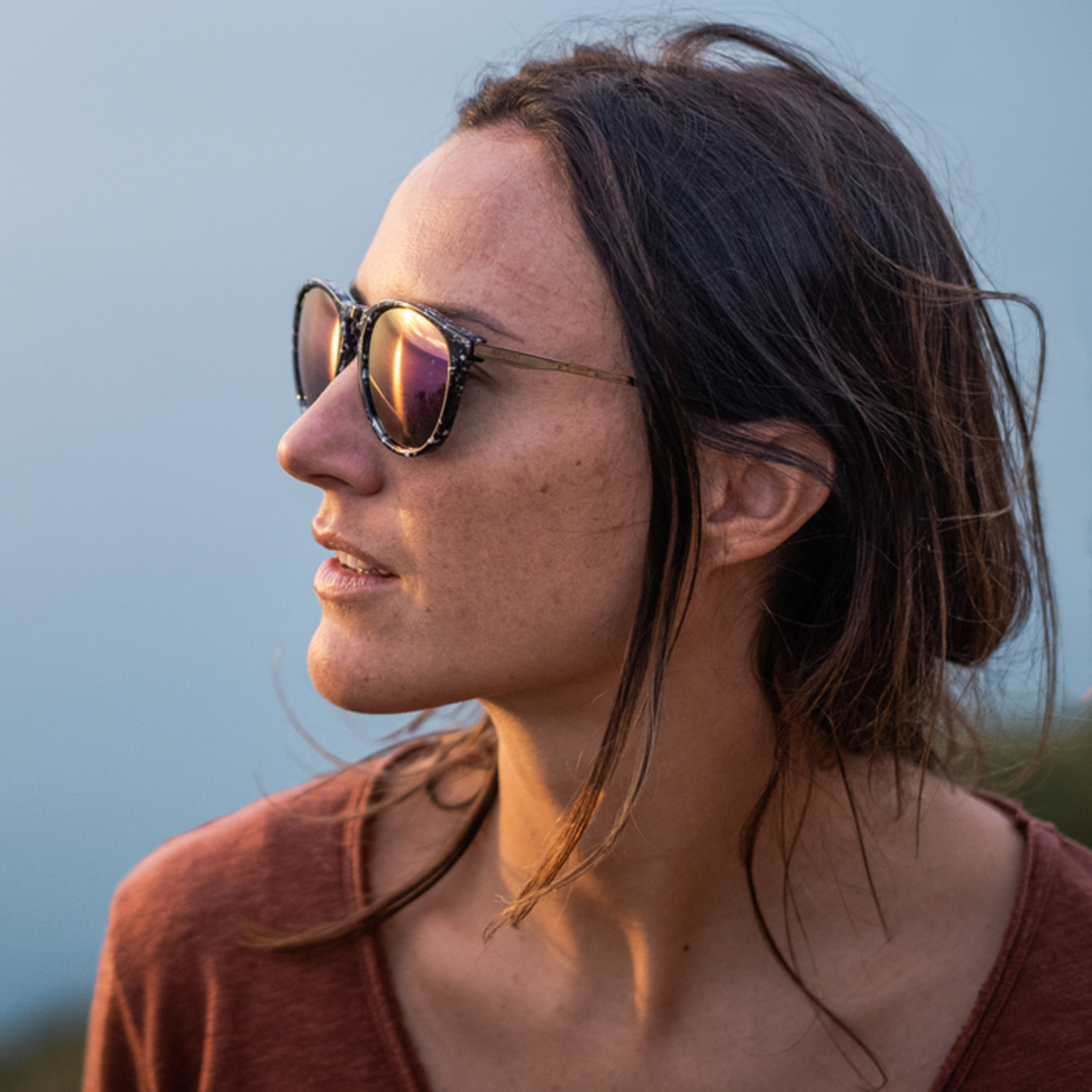 Smith Optics Wander Black Marble ChromaPop Polarized Violet Mirror ChromaPop Polarized
