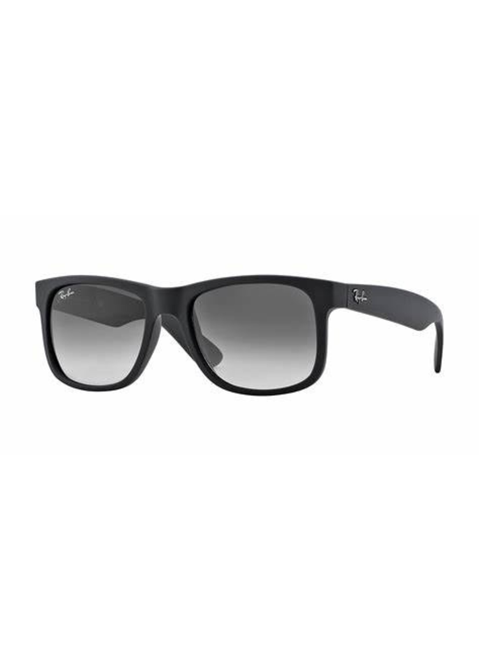 RAY BAN JUSTIN RUBBER BLACK W/ LIGHT GRY GRADIENT DARK