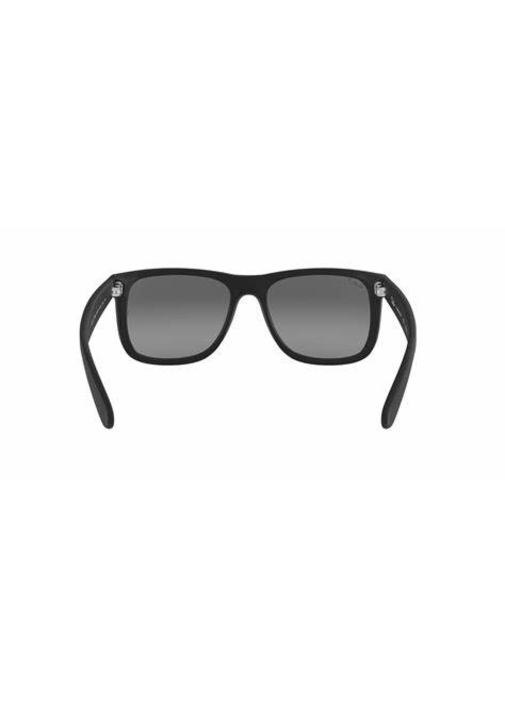 RAY BAN JUSTIN RUBBER BLACK W/ LIGHT GRY GRADIENT DARK