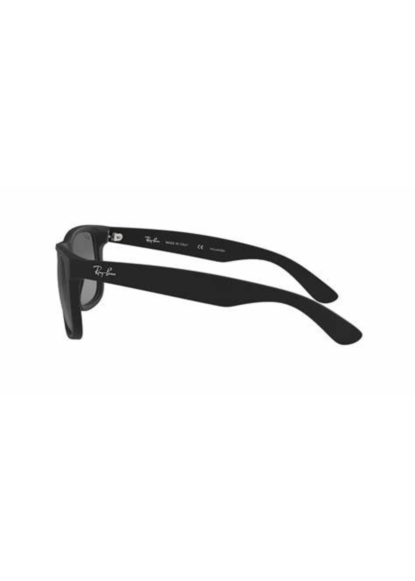 RAY BAN JUSTIN RUBBER BLACK W/ LIGHT GRY GRADIENT DARK