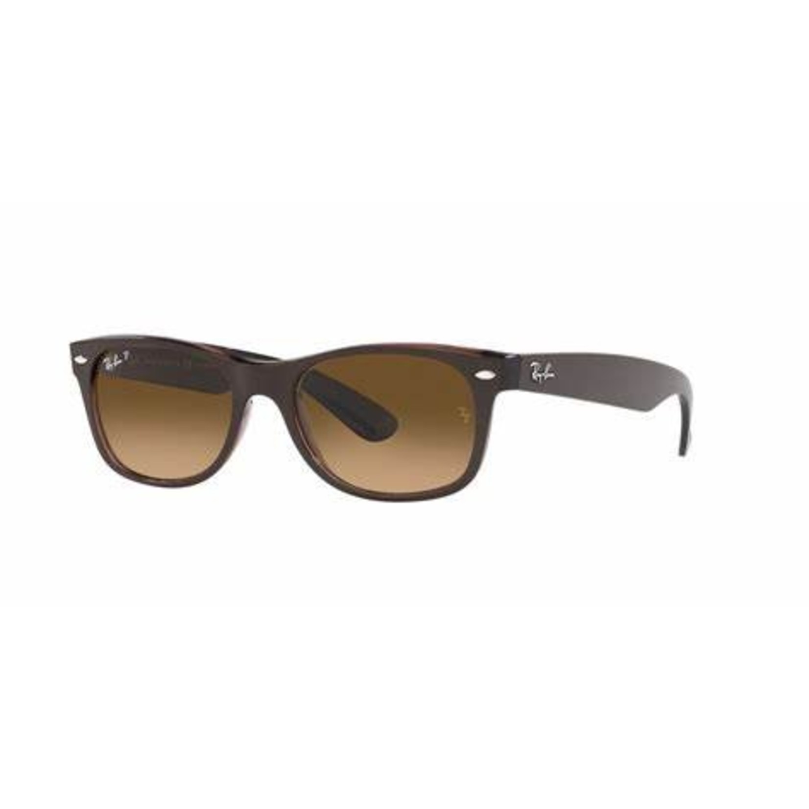 RAY BAN NEW WAYFARER MATTE BRN W/ GRADIENT BRN POLAR