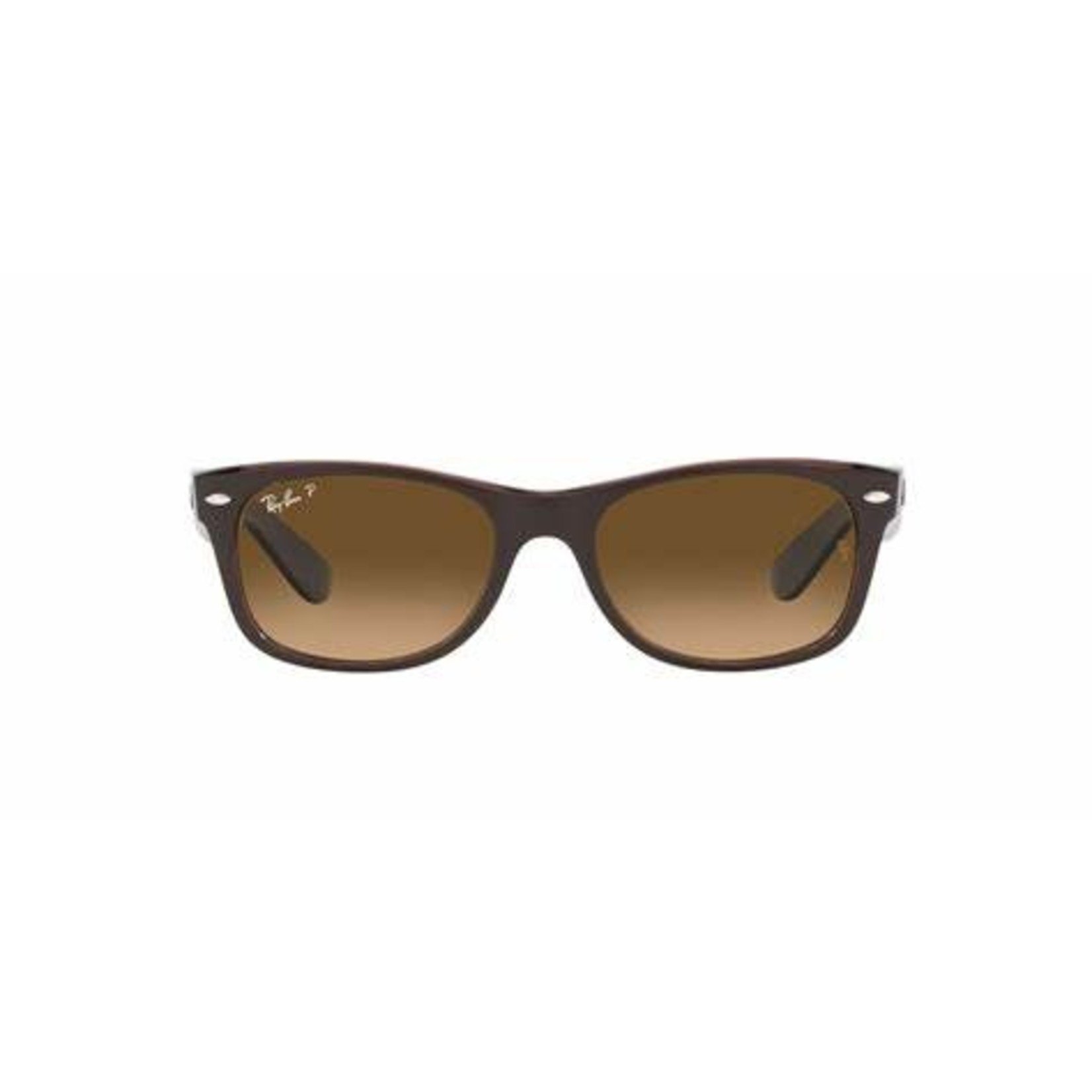 RAY BAN NEW WAYFARER MATTE BRN W/ GRADIENT BRN POLAR