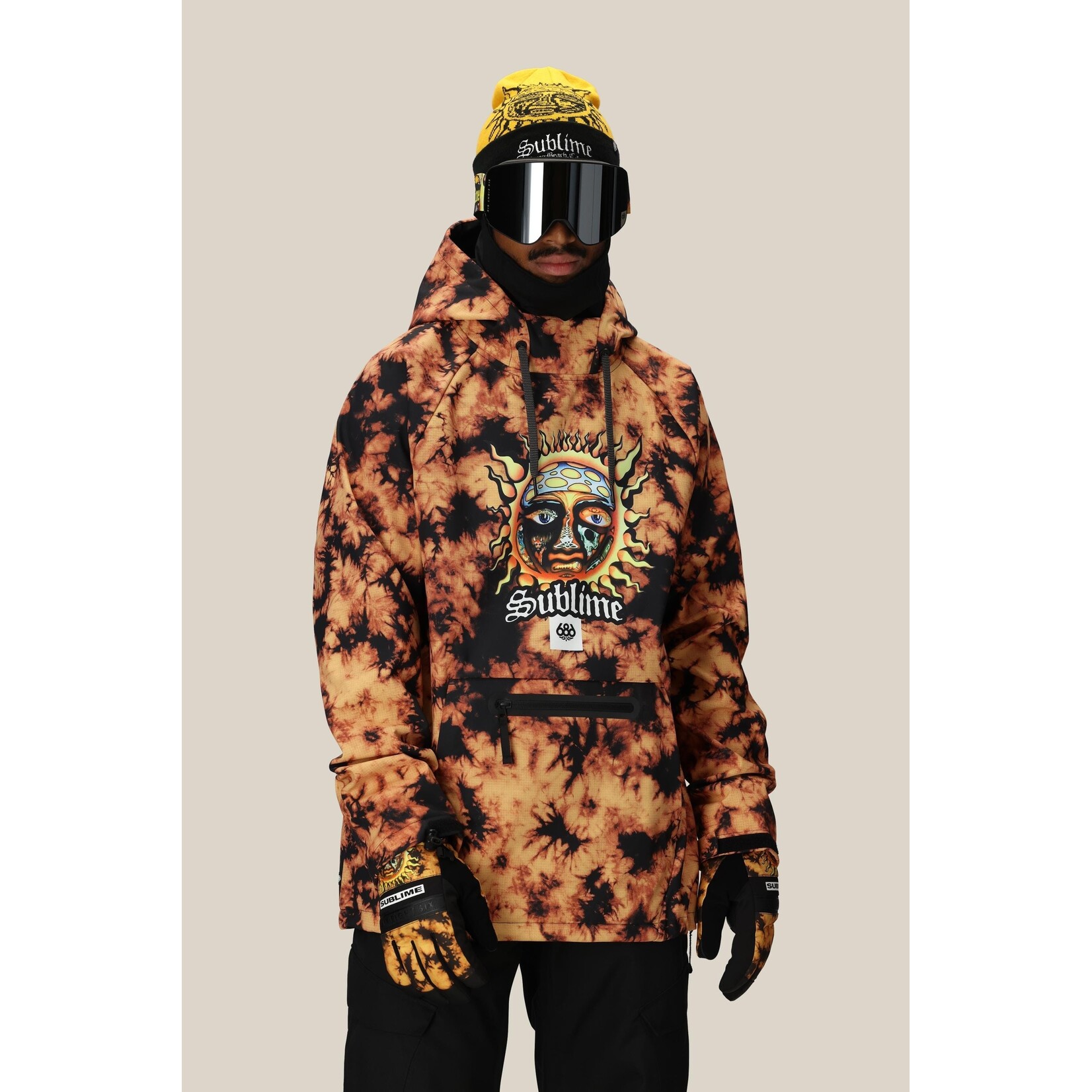 686 MENS WATERPROOF HOODY SUBLIME TYE DYE