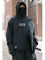 686 MENS WATERPROOF TEAM HOODY BLACK PRINT