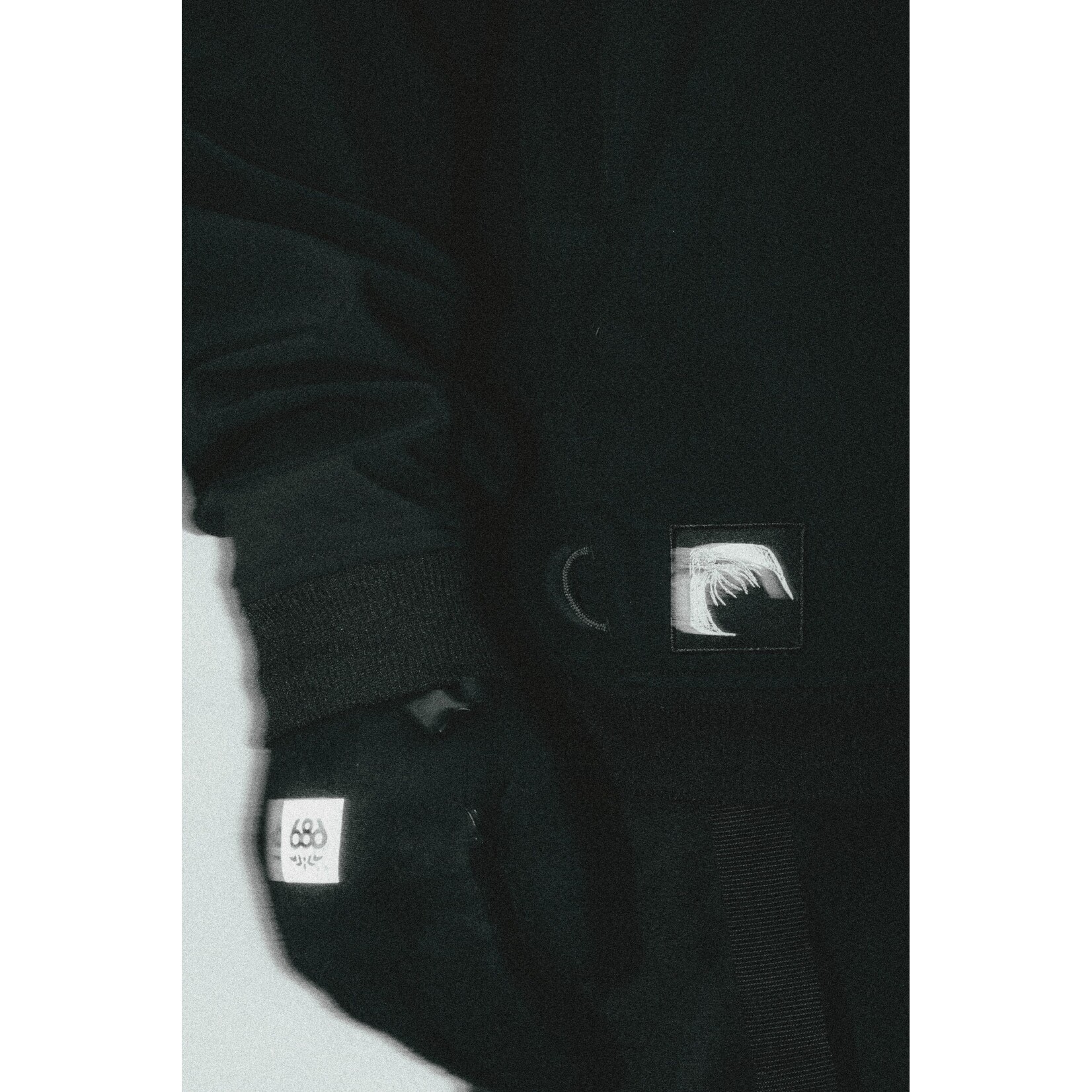686 MENS WATERPROOF TEAM HOODY BLACK PRINT