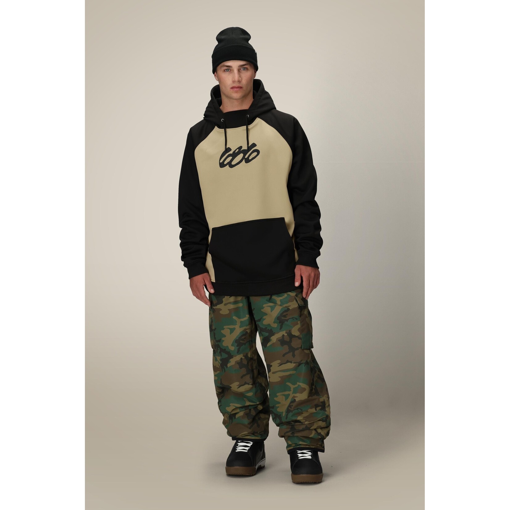 686 MENS BONDED FLEECE HOODY SAGE COLORBLOCK
