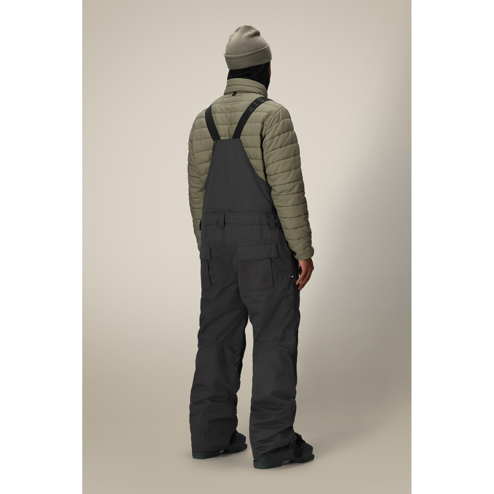 686 MENS HOT LAP INSULATED BIB CHARCOAL COLORBLOCK