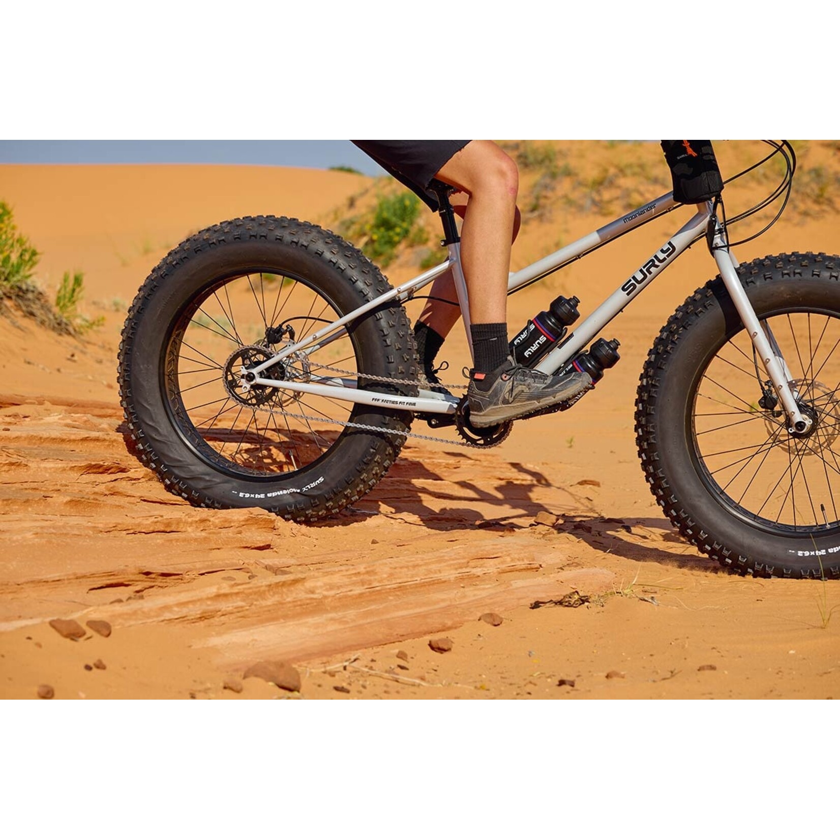 Surly Surly Moonlander Fat Tire Bike - 24", Steel, Lunar Dust Gray, Medium