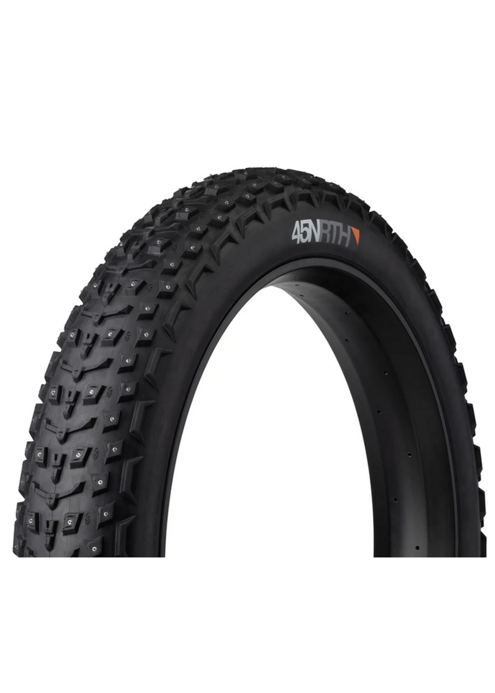45NRTH 45NRTH Dillinger 5 Tire - 26 x 4.6, Tubeless, Folding, Black, 120 TPI, 258 Concave Carbide Aluminum Studs