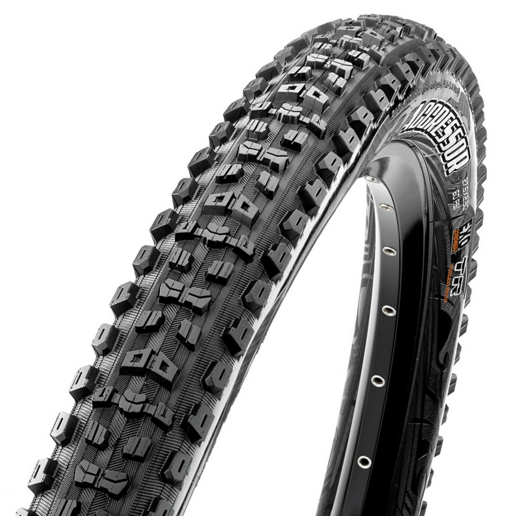 Maxxis Maxxis, Aggressor, Tire, 29''x2.50, Folding, Tubeless Ready, Dual, EXO, Wide Trail, 60TPI, Black