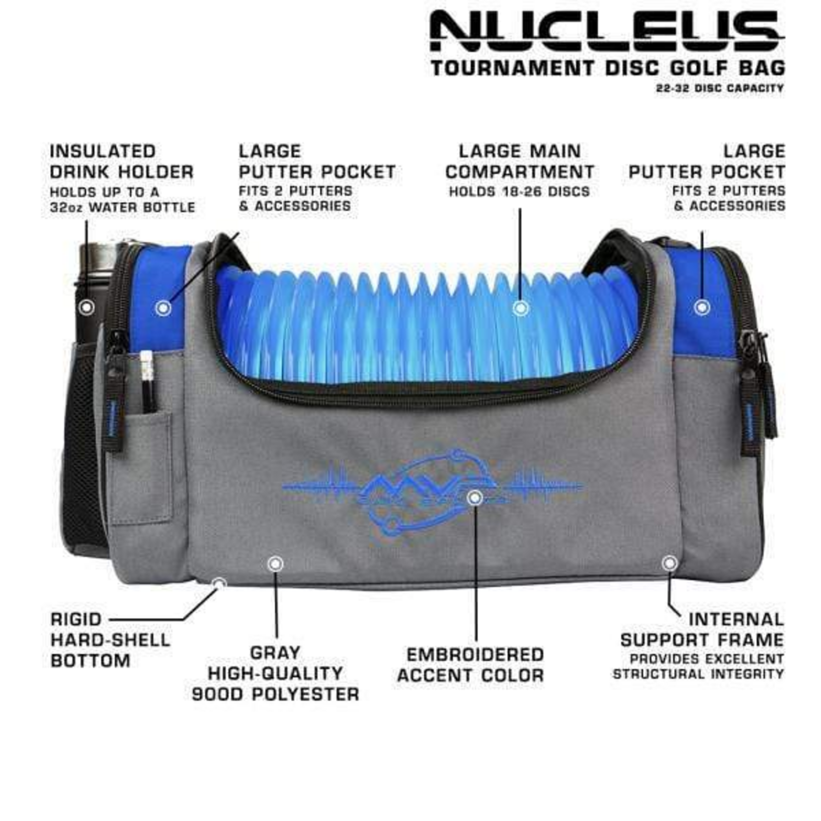 MVP V2 Nucleus Disc Golf Bag