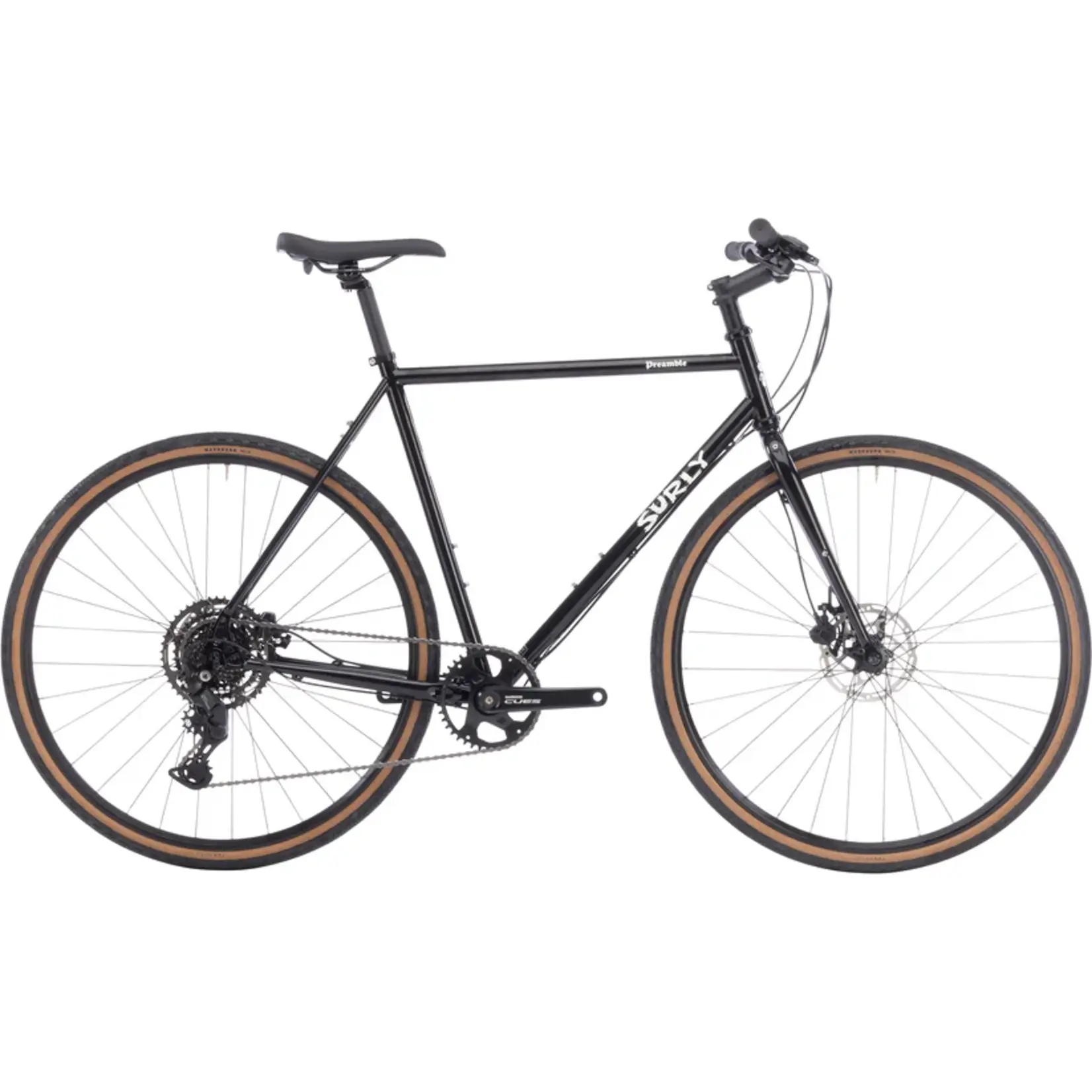 Surly Surly Preamble Flat Bar Bike - 700c, Steel, Hi-Viz Black, Medium