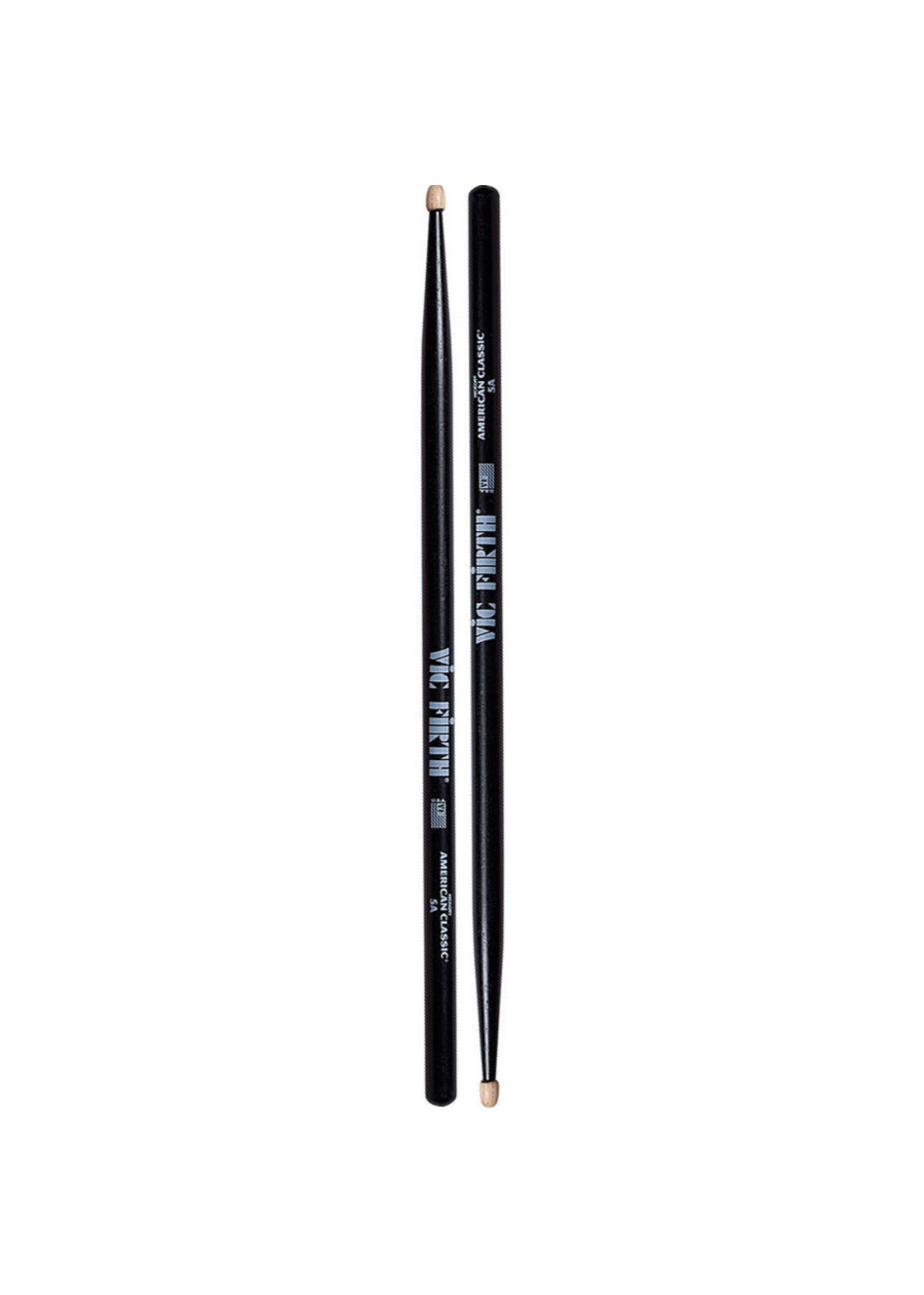 Vic Firth Vic Firth 5A  Drum Sticks Pair Black 750795015641