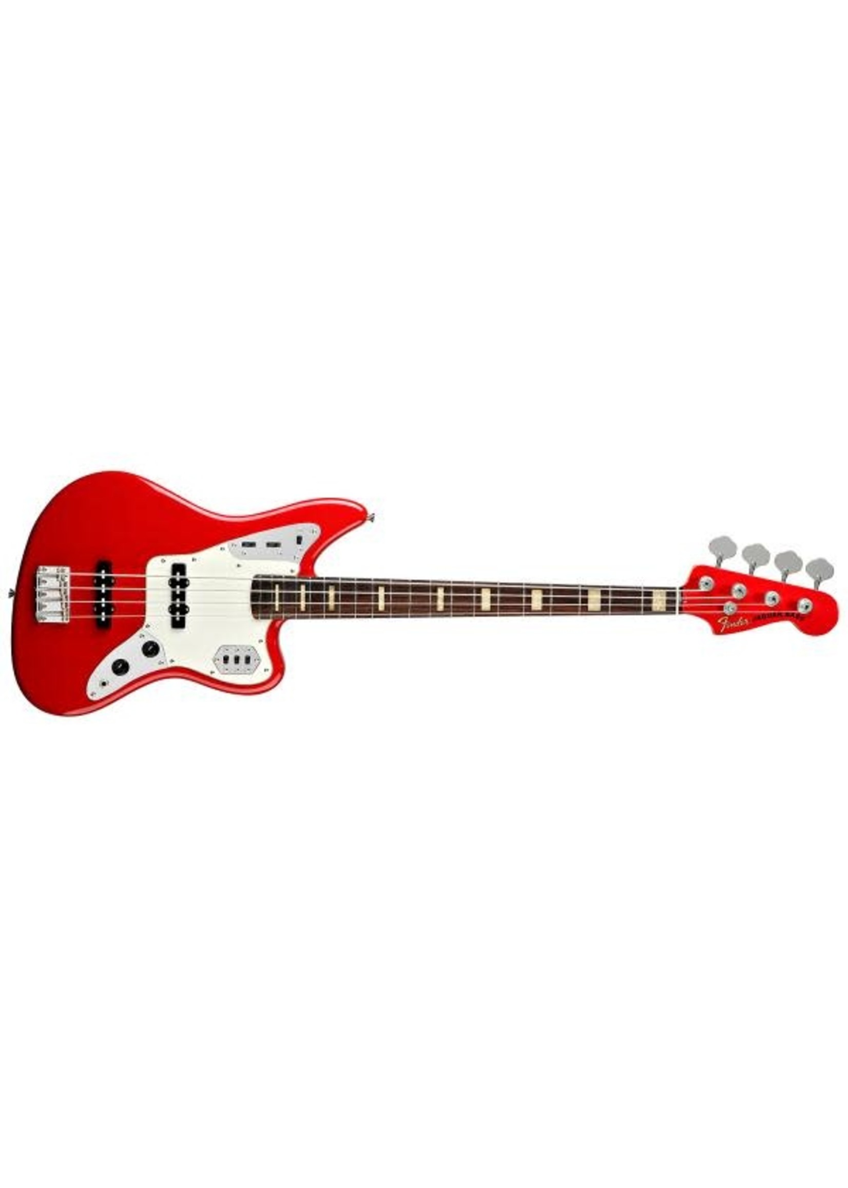 Pre-Owned Fender Jaguar Bass Japan Candy Apple Red 34" with Padded Soft Case