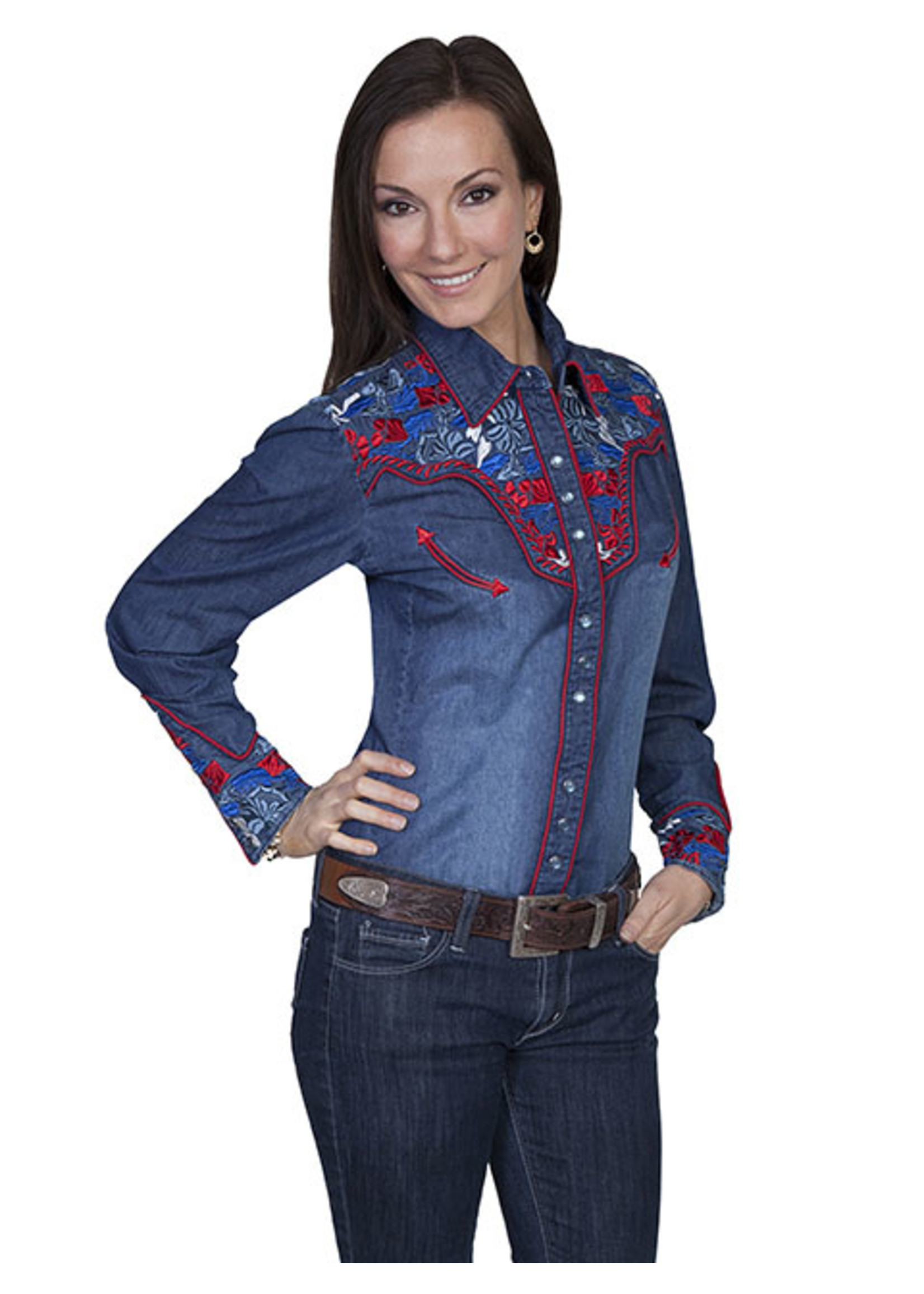 Scully Scully Western Shirt Ladies PL-654C