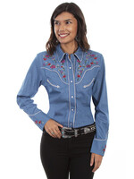 Scully Scully Western Shirt Ladies PL-879