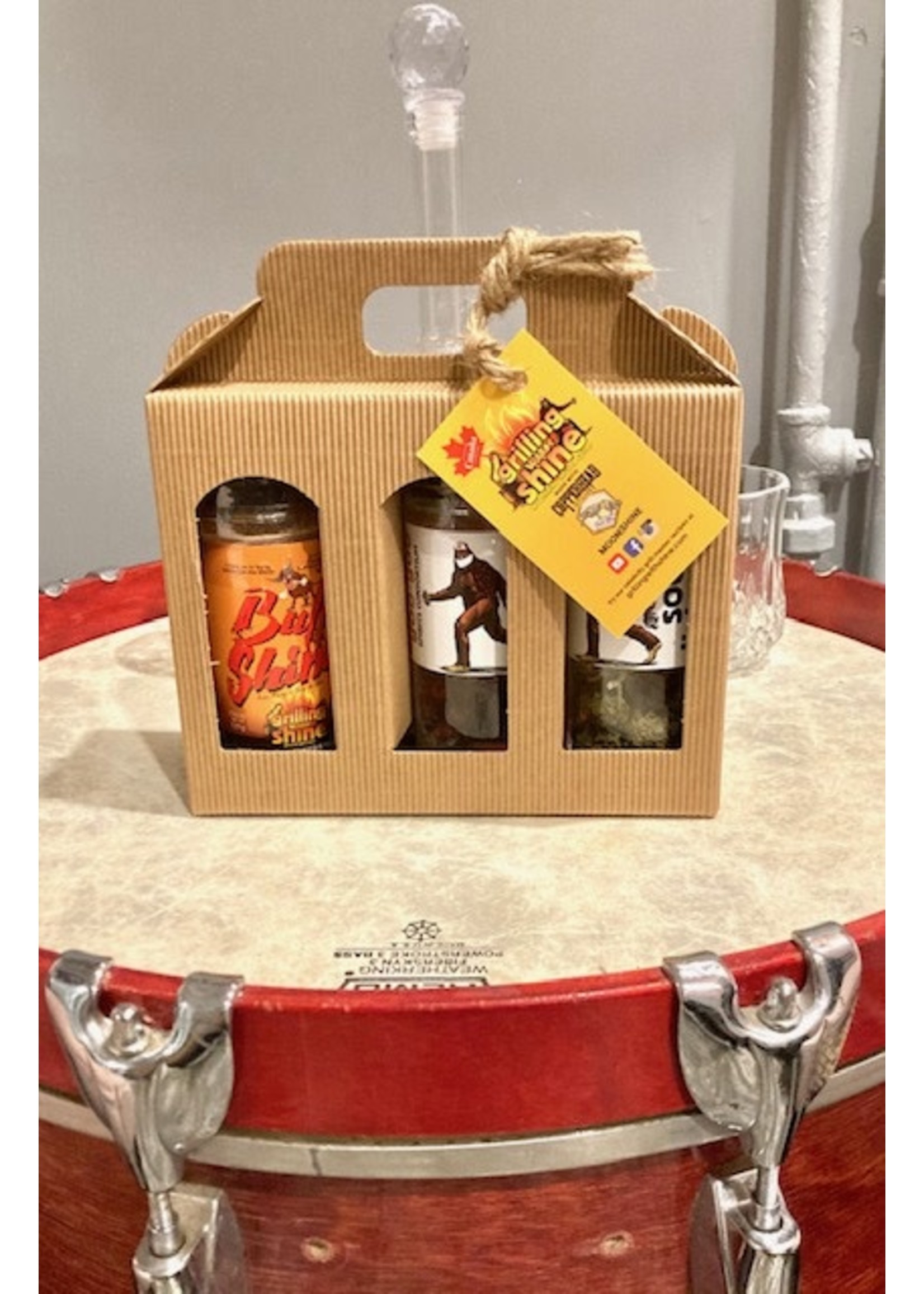 Grilling with Shine Social Distance Moonshine infused BBQ gift pack