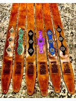 Handmade Premium 3" Custom Leather guitar straps