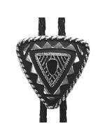 Made in the USA - Silver Plated Triangular Bolo Tie