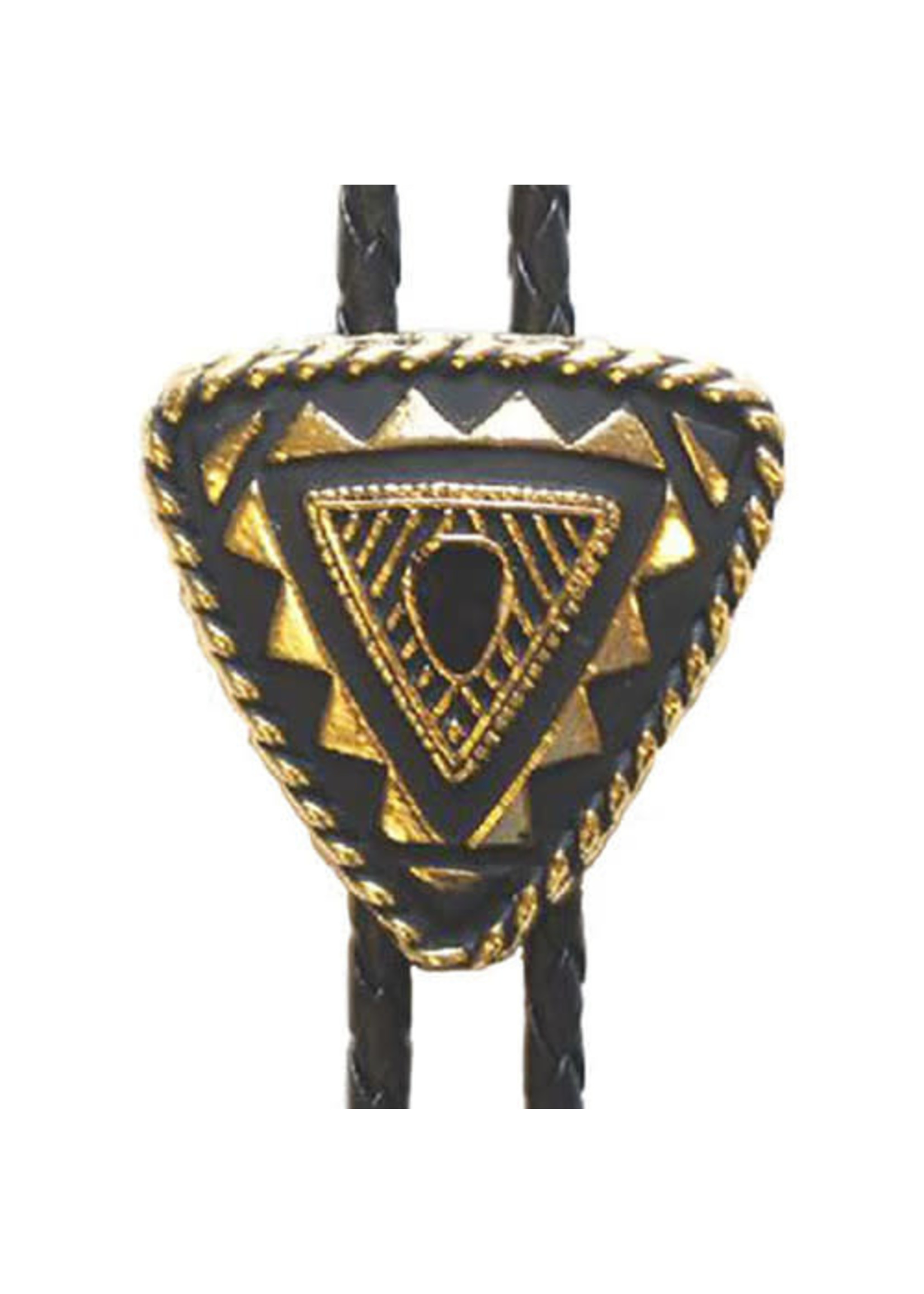 Made in the USA - Gold Plated Triangular Bolo Tie