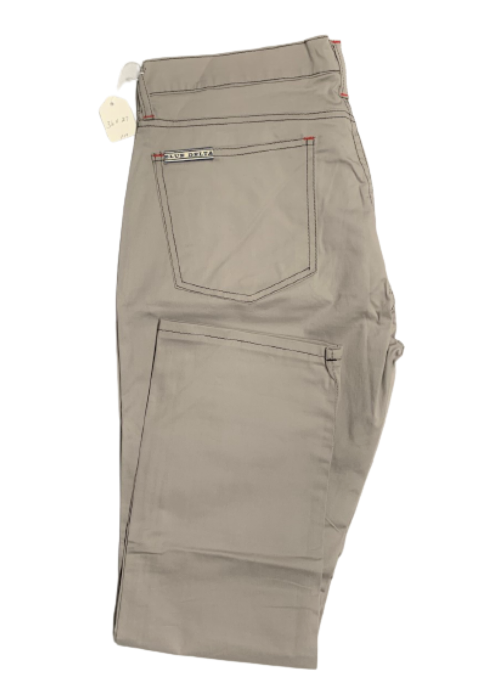 BROWN STITCH RAW DENIM JEANS 
