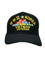 Eagle Crest Cap - World War II, Korea , Vietnam Veteran