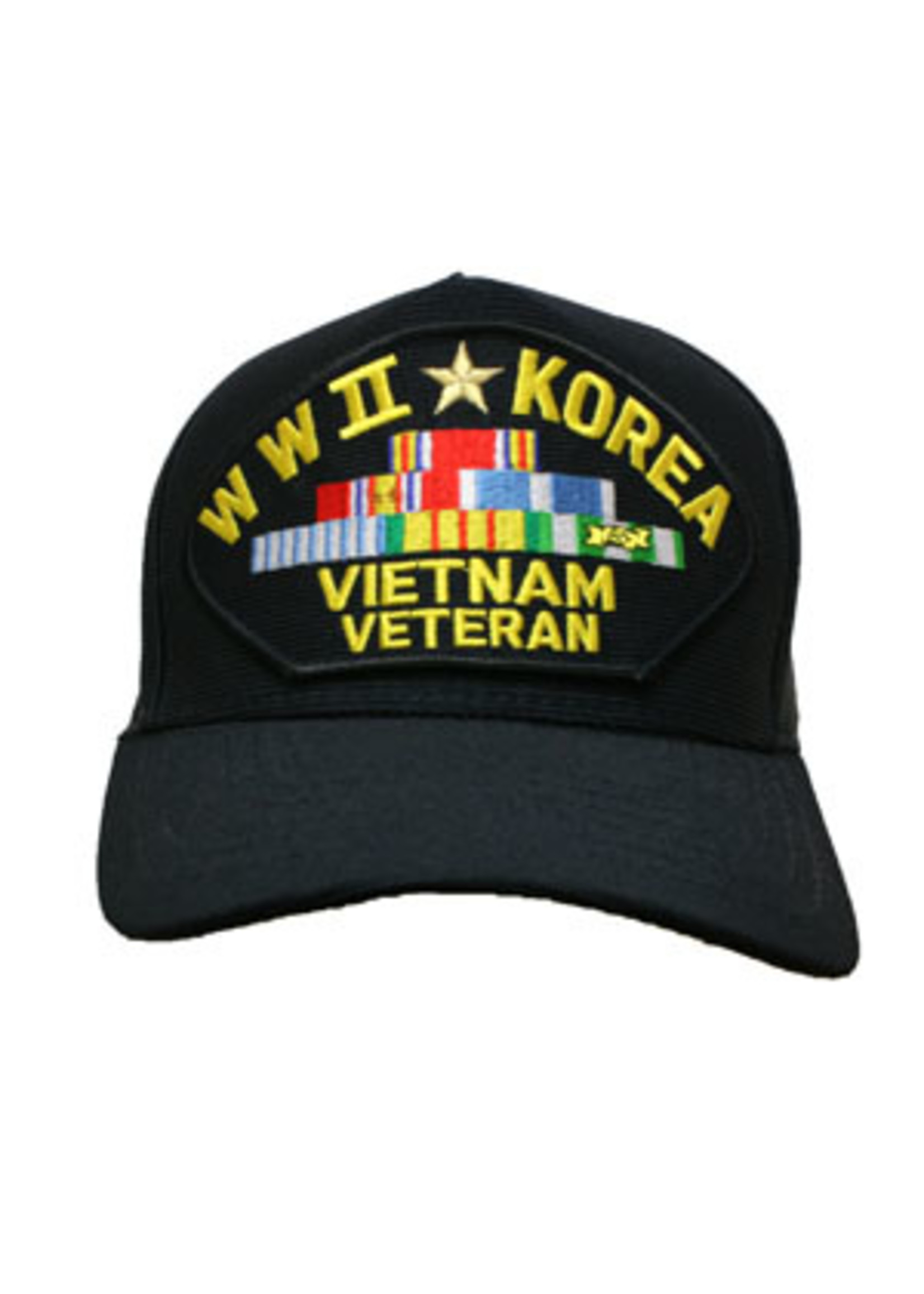 Eagle Crest Cap - World War II, Korea , Vietnam Veteran