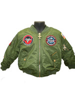 Up and Away Youth Green bomber jacket