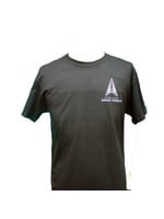 7.62 Designs Adult Shirt Space Force Earth Logo Black 2XL