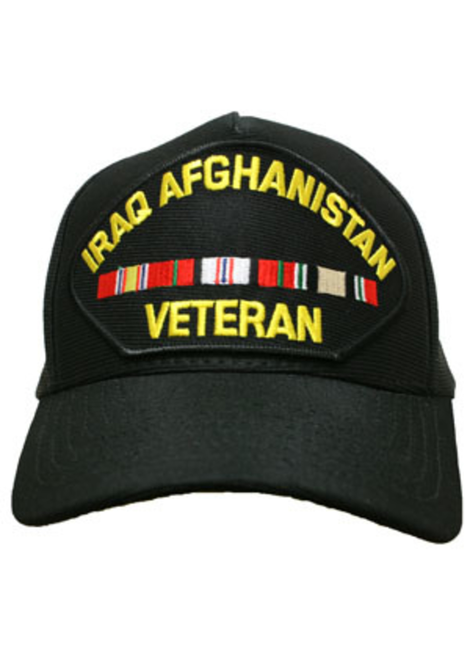 Eagle Crest Cap Iraq Afghanistan Veteran with Ribbons