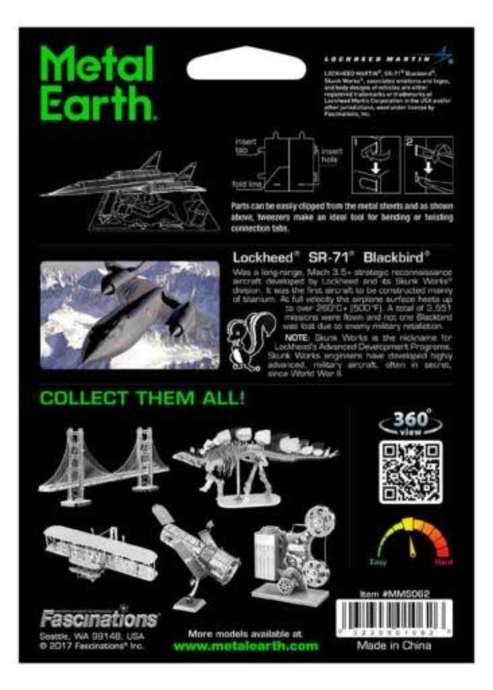 Metal Earth Metal Earth SR-71 Blackbird