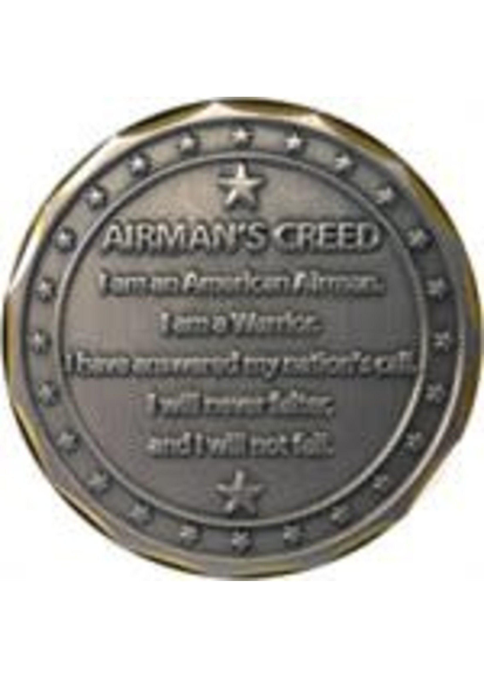 Eagle Crest Challenge Coin - Air Force Logo Airmen's Creed