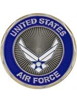 Eagle Crest Challenge Coin Air Force Logo Airmen's Creed