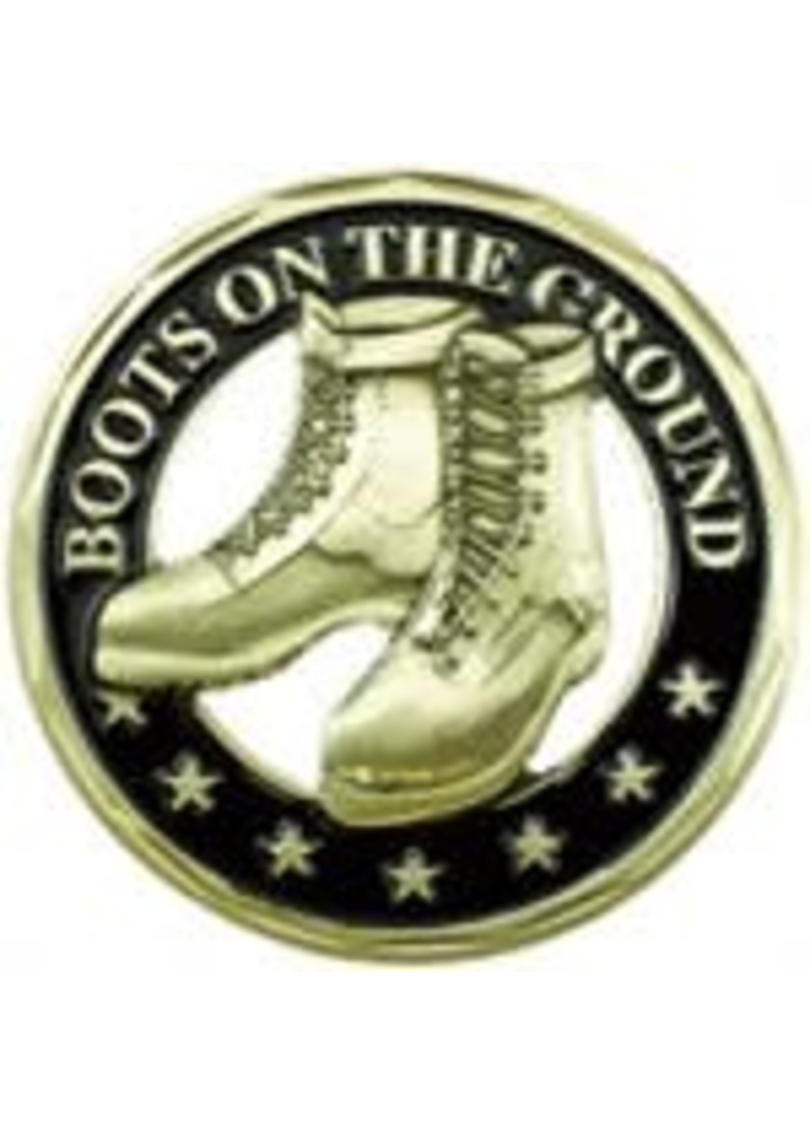 Eagle Crest Challenge Coin - Army Boots on the Ground