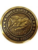 Eagle Crest Challenge Coin Army Seal Defending Freedom