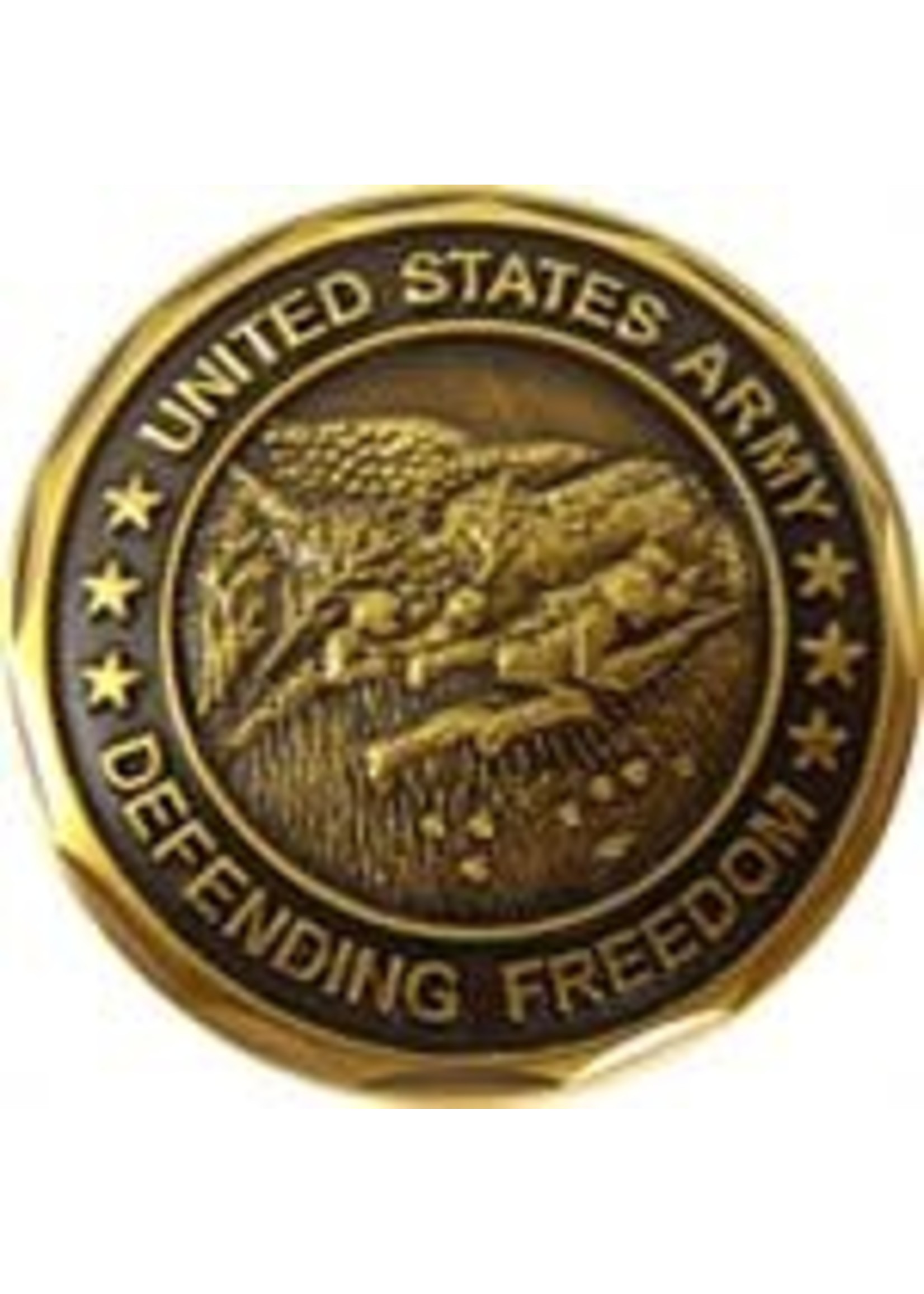 Eagle Crest Challenge Coin Army Seal Defending Freedom