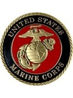 Eagle Crest Challenge Coin USMC Colored Back